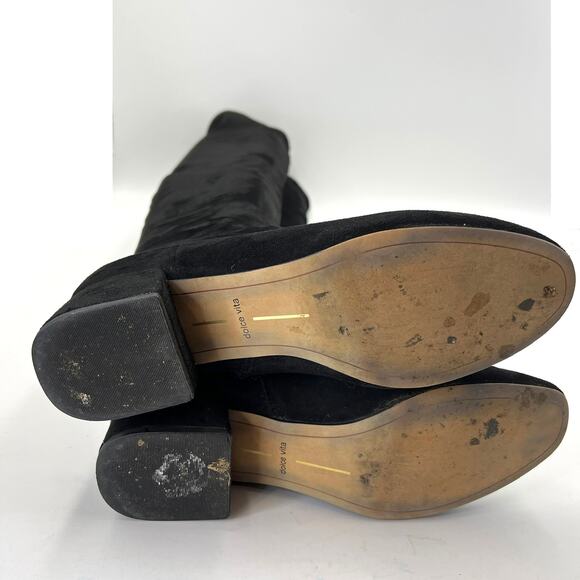 Dolce Vita Jimmy Boot Black Stella Suede Over the Knees Thigh High - Picture 10 of 12